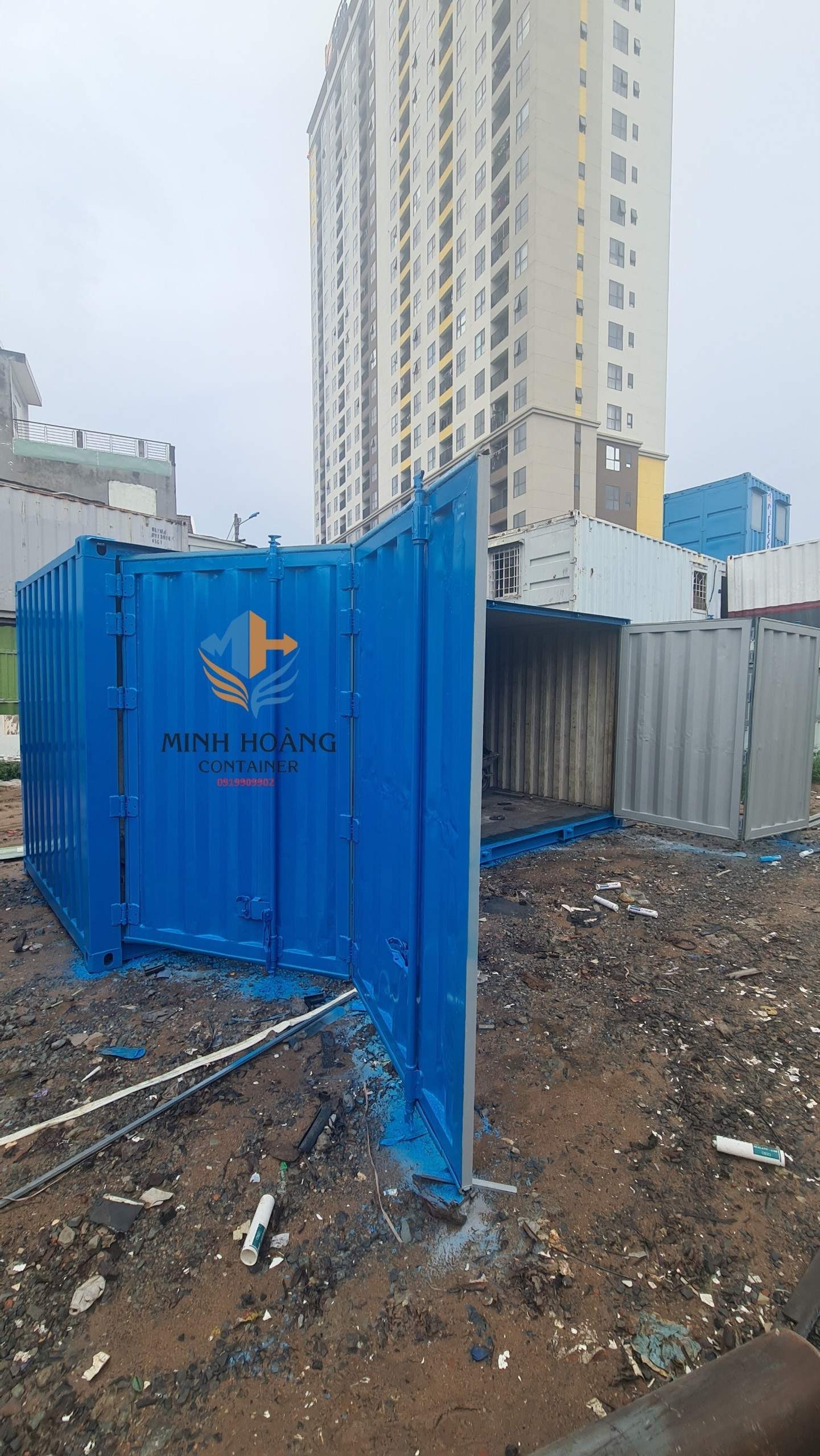 Container kho 20 feet chứa hàng hoá cont được thiết kế theo yêu cầu khách